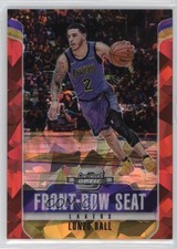 2018 Contenders Optic Front Row Seat Red Cracked Ice Prizm Lonzo Ball #24 00jz