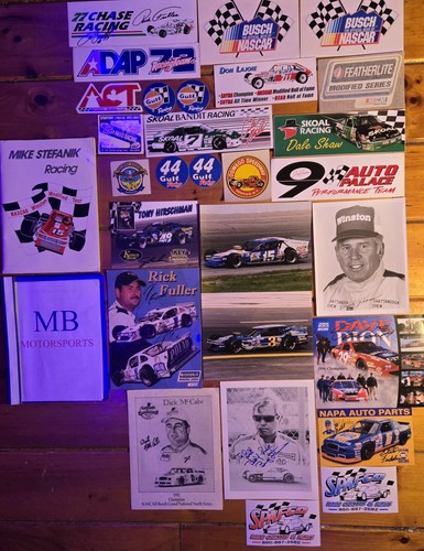 CALCOMANÍAS DE COLECCIÓN NASCAR MODIFICADAS/NASCAR BUSCH NORTH, FOTOS, PAQUETES DE MEDIOS FIRMADOS - Imagen 1 de 24