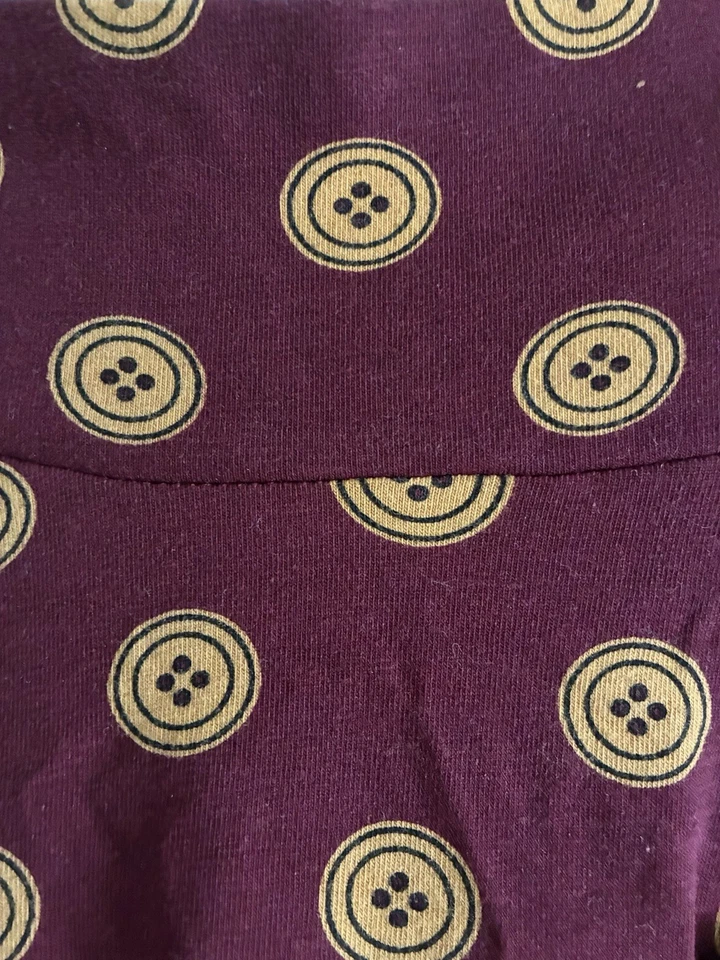 Effie's сердце вино красный горчица золотой кнопка новинка печати сердце карманы юбка L - Изображение 2 из 4