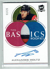 21-22 Upper Deck The Cup Basics Rookies  Alexander Holtz  /25  Rookie Patch Auto