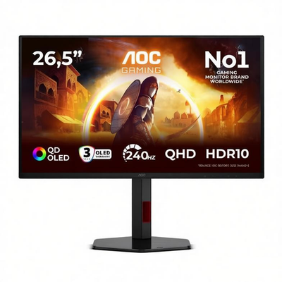 AOC Q27G4ZD QD-OLED 26.5型 280Hz AOC Q27G4ZDR QD OLED 26.5