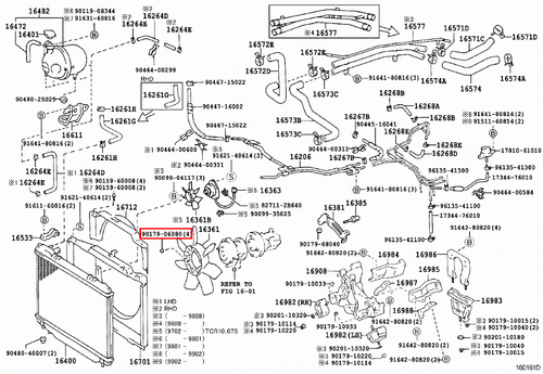 Genuine Lexus RX400 h MHU38 MHU33 Nut - Picture 9 of 20