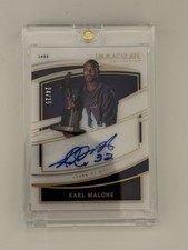 2021-22 Karl Malone MVP award on card Auto /25