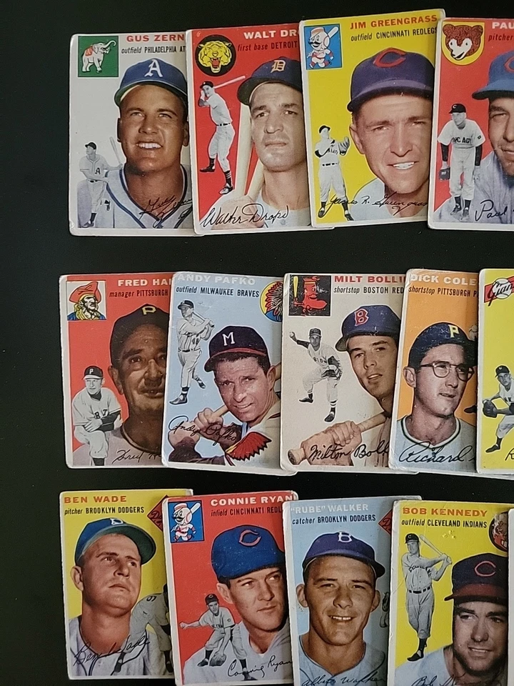 1954 Topps Baseball Card Lot - 38 Different - W/ Gus Zernial and Jim Rivera - Image 2 of 4