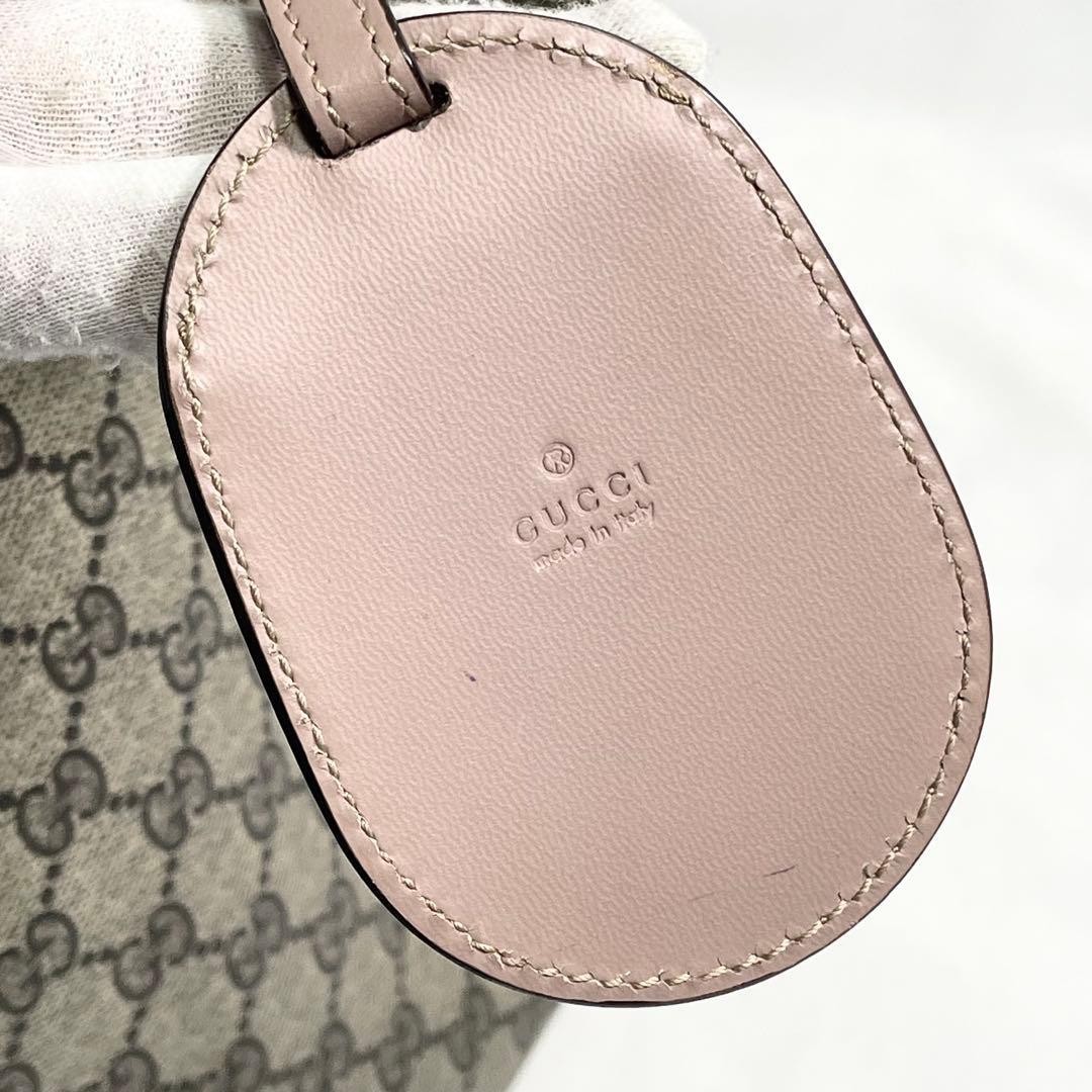 GUCCI Reversible GG Tote Bag, 2-Way, Large Capacity, Beige & Pink From Japan thumbnail 11