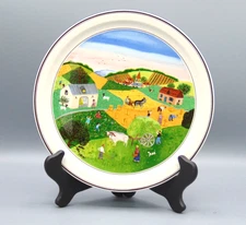 Villeroy & Boch Design Naif By Laplau Four Seasons #2 Summer Wall Plate 9 1/4"