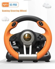 PXN V3 PRO Gaming Steering Wheel and Pedals 180° Racing Wheel Vibration Feedback