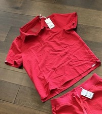 NWT Figs Scrub Winning Red Nala Polo Top M