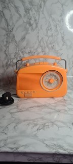 Steepletone BRIGHTON orange vintage 60's style radio FM MW LW (Tested Working)
