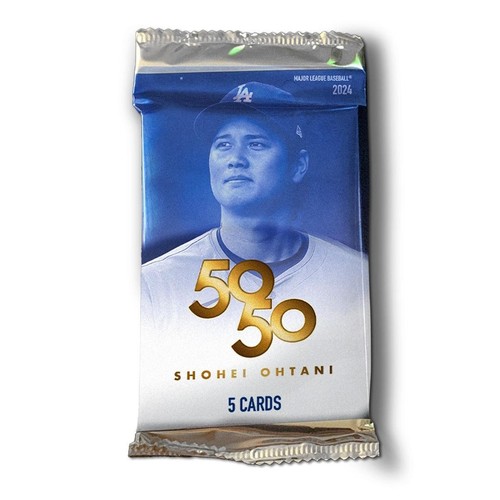 2024 TOPPS 50/50: SHOHEI OHTANI BASEBALL 10-PACK BOX - Picture 3 of 12