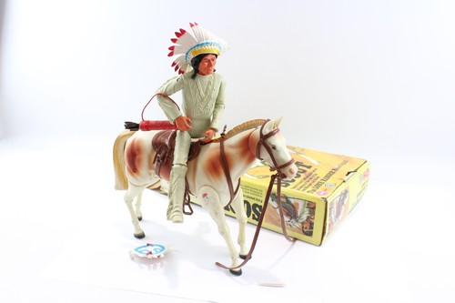 Marx Toys Boxed The Lone Ranger 'Scout' Inc Tonto Pferd & Zubehör