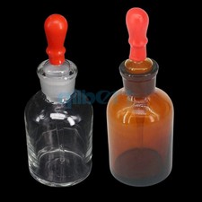 30/60/125/250ml Glass Dropping Bottle Pipette With Ground Stopper Dropper