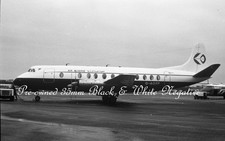 Air Algerie Vickers 806 Viscount G-AOYP, c1981, B&W Negative, Aviation Aircraft