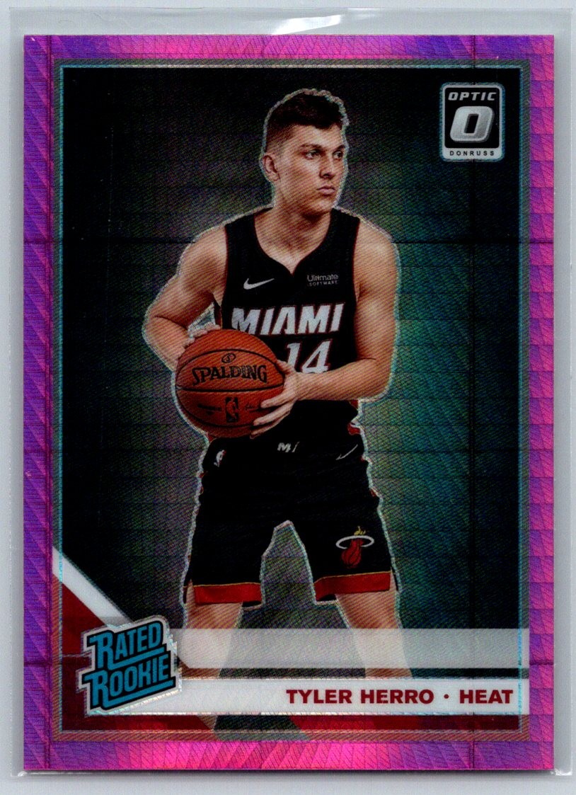 2019-20 Donruss Optic #172 Tyler Herro Hyper Pink