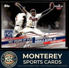 Ronald Acuna Jr. 2019 Topps Opening Day 150 Years of Fun #YOF-24 Atlanta Braves