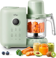 Bear Baby Food Maker with Two Layer Steam Baskets, One Step Baby Food Processor