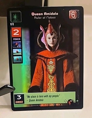 Beta FOIL F4 Queen Amidala Ruler Of Naboo Menace of MAUL