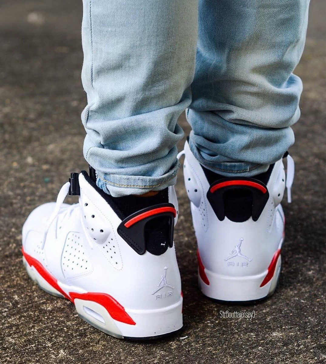 New 10 Nike Air Jordan 6 VI Retro White Infrared Black 2014 OG