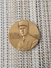 WWII General Charles DeGaulle Liberation Of Paris France Bronze Medal Art Co 