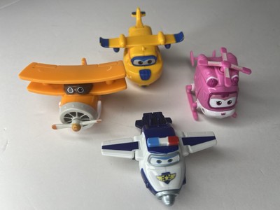 Super Wings Toys Lot Of 4 Transforming Planes Playset Toys - Used