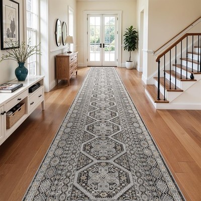 Ksrau 3X20 Runner Rug Kitchen Washableoriental Indoor Hallway Runners Non Slip
