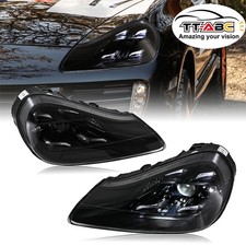 1Paar Voll-LED-Scheinwerfer-Projektor-Kit DRL für Porsche Cayenne 957 2007-2010