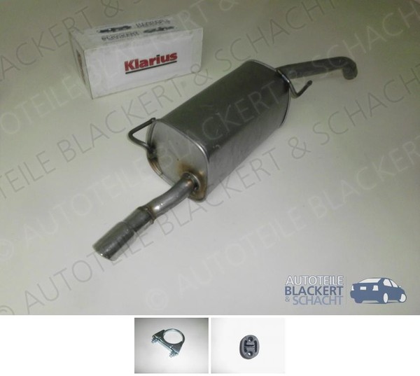 Klarius ESD Auspuff Endtopf + Anbauteile für Micra C+C 1.6 160 SR 2005-2006-image