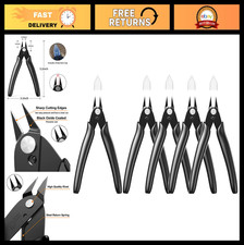 Precision Wire Cutters 5 Pack - Flush Cutters Nippers for Jewelry, 3D Printing