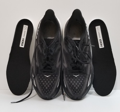 Zapatos para correr Hoka One One Clifton 9 para hombre talla 12,5 D negros medianos 1127895/BWHT - Imagen 9 de 13