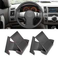 Handnähen Leder Schwarz Lenkradbezug für Nissan Pathfinder III Frontier Xterra