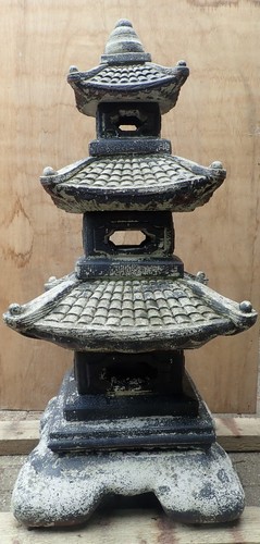 VINTAGE Henri Studio GROSSE ETAGEN GROSSE PAGODENLATERNE - für japanischen Themengarten