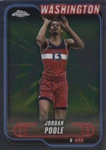 2024-25 Topps Chrome Basketball Jordan Poole #8 Purple Sonar