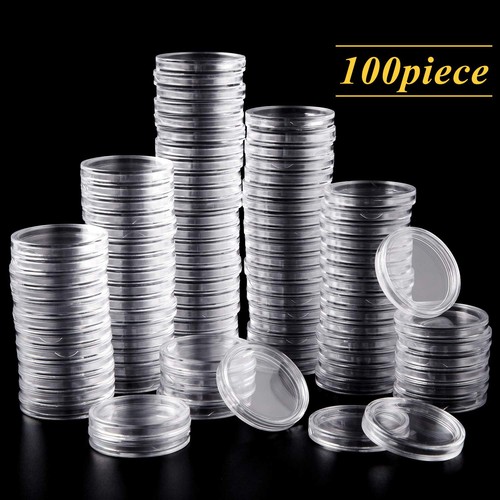 HHZ Collectibles 39mm Coin Capsules – 10 Pack With Storage Tube – Fits Silver Dollars & Crowns - View #2