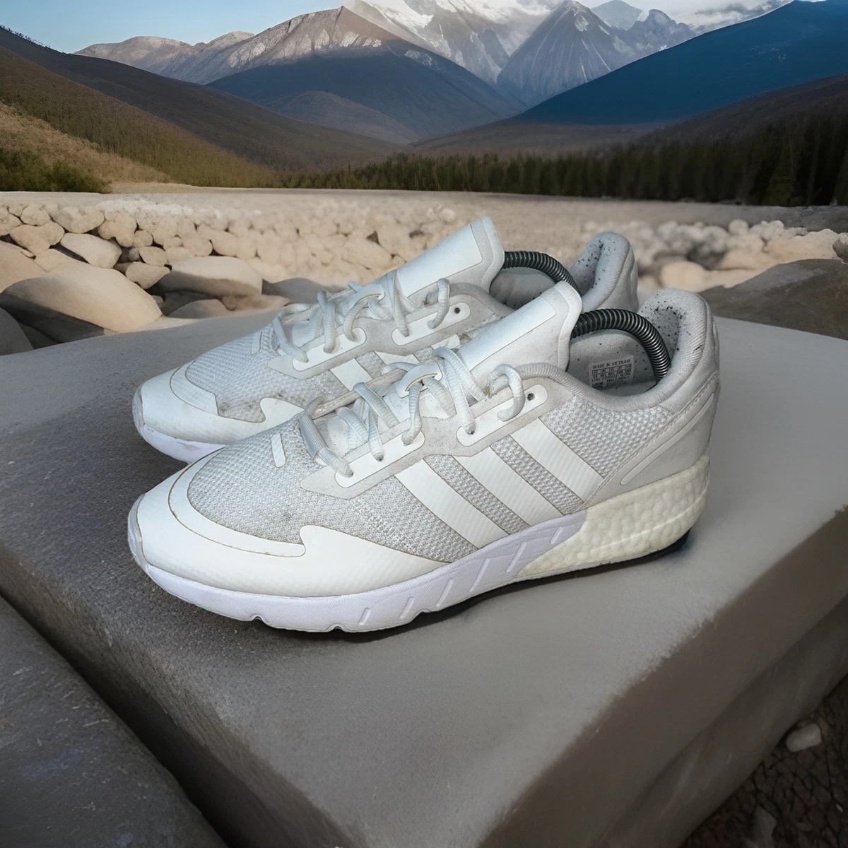 adidas ZX 1K Boost White for Sale | Authenticity Guaranteed | eBay