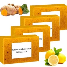 4/1x Tumeric Soap Skin Whitening Dark Spots lightening Acne Brightening Turmeric