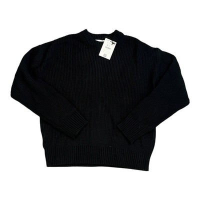Bershka Black Crewneck Sweater XL  NWT