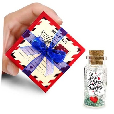 exciting Lives Valentines Love Message In A Bottle - Gift For Anniversary 