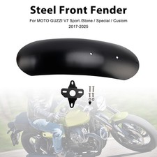 Steel Front Fender Mudguard Fit For MOTO GUZZI V7 Stone Special 2017-2025 Black