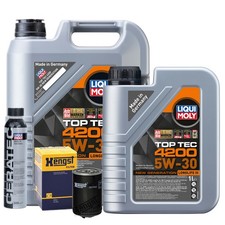 Motoröl 5W30 LIQUI MOLY Top Tec4200 6L+HENGST Ölfilter +Cera Tec