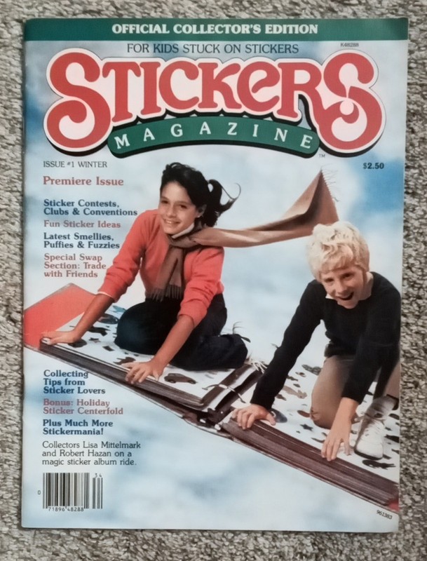 STICKERS MAGAZINE WINTER 1983 #1- PREMIER ISSUE