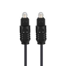 High Quality Black Fiber Optical Audio Cable For TosLink Cables 1m