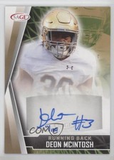 2022 SAGE Low Series Gold 11/100 Deon McIntosh #A-DM Auto 1c9a