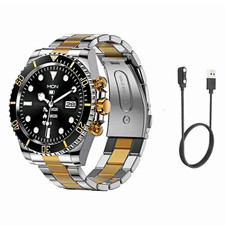 SMART WATCH-Mens Two-Tone Stainless Steel Bra...