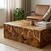 Teak Holz Couchtisch 120X80 Cm Wohnzimmer Tisch Sofatisch Massivholz MöBel Natur