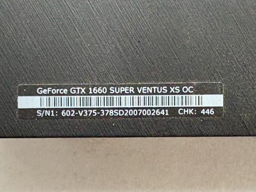 MSI GTX 1660 Super Gaming X 6GB GDDR6 – Excellent Condition, Original Packaging - Afbeelding 5 van 9