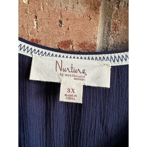 Nurture by Westbound Blue Dress 3X - Picture 3 of 4