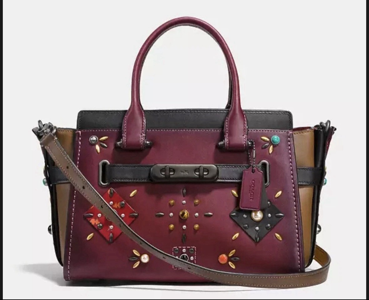 COACH Swagger 27 with Colorblock  Patchwork Prair… - image 1
