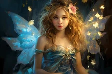 Angel Art Fairy Picture Fantasy Painting Printed on Canvas Home Decor Art Wall