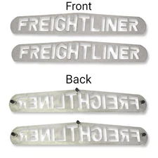 Freightliner Bottom Mud Flap Plates Semi Truck 24" x 4" Chrome 3 Stud 1 pair