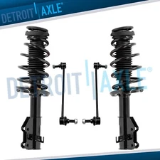 Front Struts with Coil Spring Sway Bar Links for 2014 - 2019 Chevrolet Impala